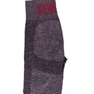 Gymshark Maroon High-Waisted Leggings